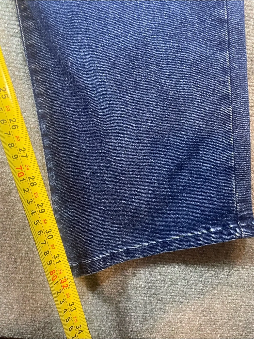 True Religion Ricky Men's Straight Jeans in Dark Blue with Red Accents